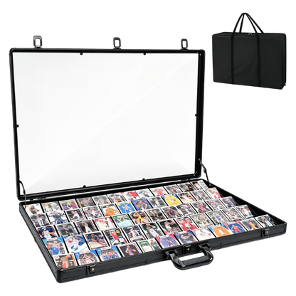 Kaapai® 34x22 Locking Card Display Case with Carry Bag