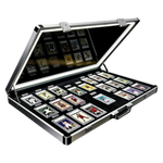 Kaapai® LED Trading Card Display Case – Premium Aluminum Lockable Showcase with UV Protection 34” x 22”