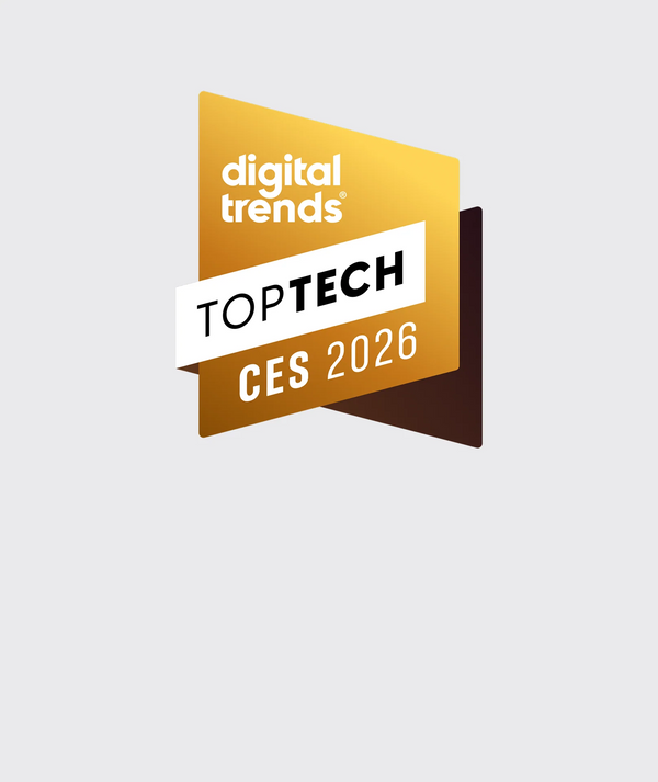 Digital Trends Top Tech CES 2026 badge on a light gray background